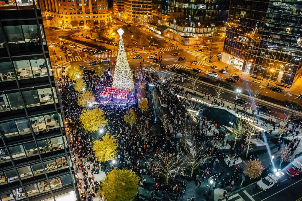 DowntownDC 6th Annual CityCenterDC Holiday Tree Lighting Celebration