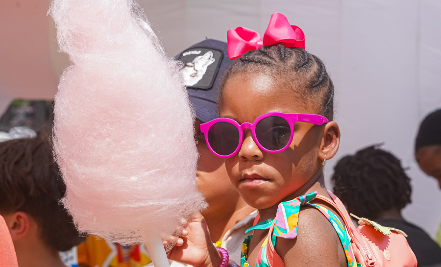 Cool kid having a cool day at Kids World 2024