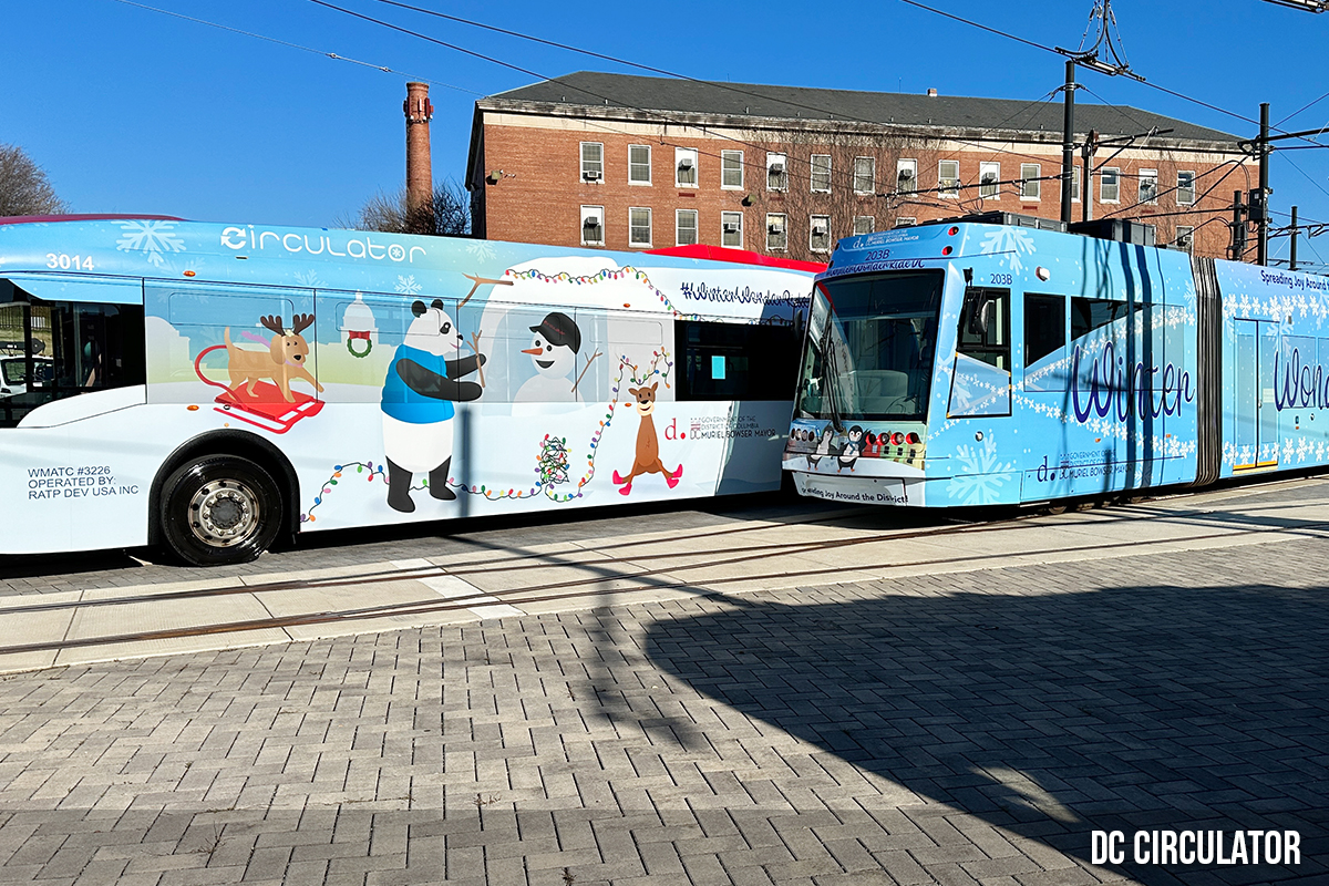 DC Circulator Winter Wonder Bus