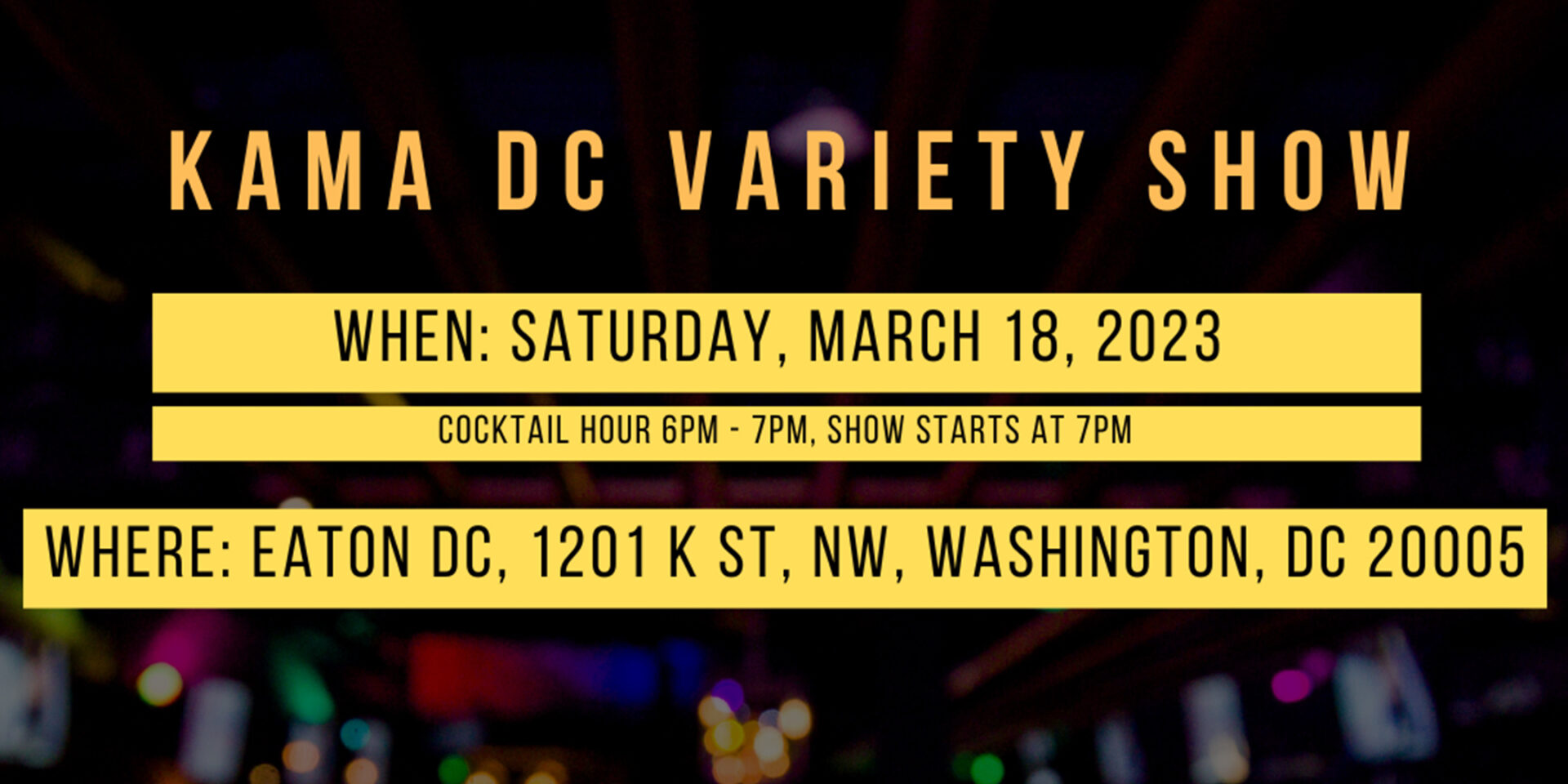 Kama DC Variety Show